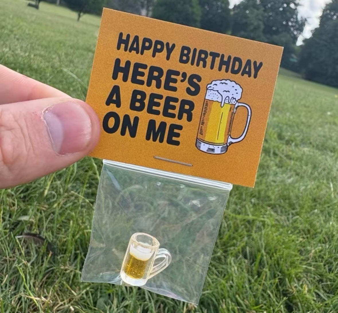 Happy birthday here a beer on me
