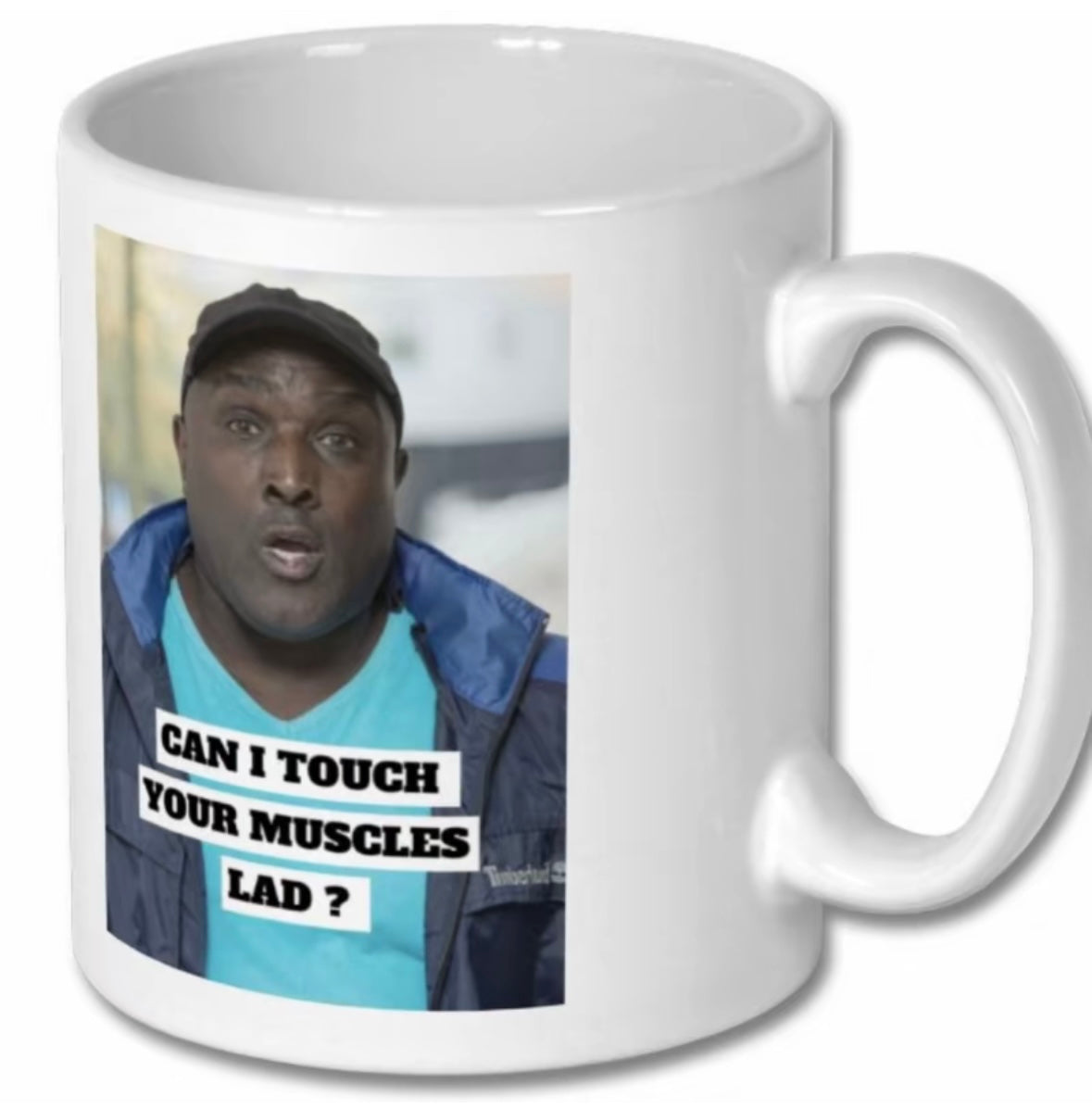 Purple Aky Mug can I touch your muscles lad